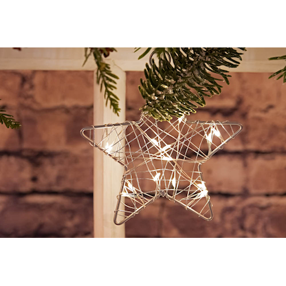 Artikelbild 17 für Idena Metallsterne LED Dekoleuchten weiß, 3 St., Artikelnummer 761922