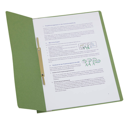 Artikelbild für Einhakhefter Karton grün DIN A4, halber Deckel, 20 St., Artikelnummer 234732