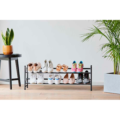 Artikelbild 5 für LOVE !T STORE !T Teleskop-Schuhregal LOFT schwarz 62,0 - 116,0 x 23,0 x 36,0 cm, 1 St., Artikelnummer 740489