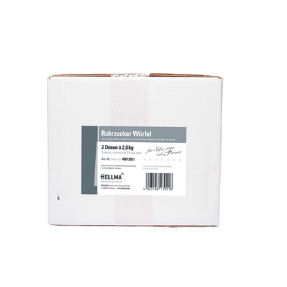 Artikelbild 4 für HELLMA Rohrzucker Würfelzucker, 2x2,0 kg, Artikelnummer 771356