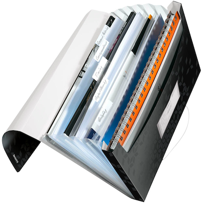 Artikelbild für LEITZ Fächermappe WOW 4589 6 Fächer schwarz, 1 St., Artikelnummer 899738