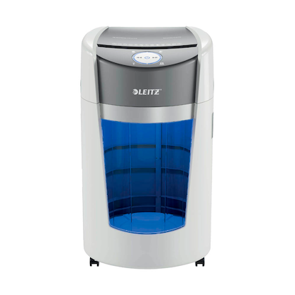 Artikelbild 17 für LEITZ IQ OptiMax Office 550 Aktenvernichter mit Partikelschnitt P-5, 2 x 15 mm, bis 10 Blatt, weiß, Artikelnummer 390167