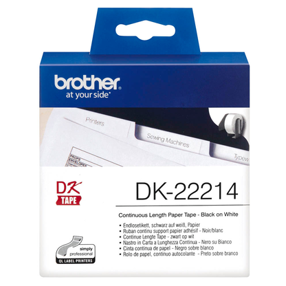 Artikelbild 2 für brother Endlospapierrolle für Etikettendrucker DK22214 weiß, 12,0 mm, 1 x 1 Etiketten, Artikelnummer 639203