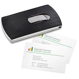 Artikelbild 1 für SIGEL Visitenkartenetui schwarz/silber, für bis zu 12 Visitenkarten, Artikelnummer 354403