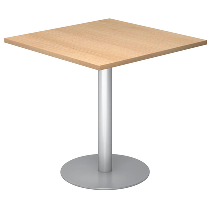 Artikelbild für HAMMERBACHER Bistrotisch quadratisch Spanplatte eiche 80,0 x 80,0 x 74,5 cm, 1 St., Artikelnummer 587244