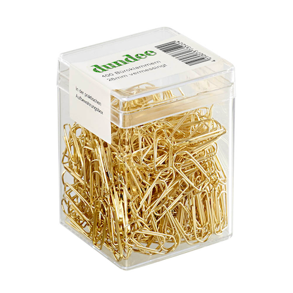Artikelbild für dundee Büroklammern gold vermessingt, 400 St., Artikelnummer 422523