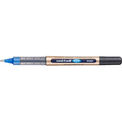 Artikelbild 5 für uni-ball eye broad UB-150-10E Tintenroller gold 0,6 mm, Schreibfarbe: blau, 1 St., Artikelnummer 749594