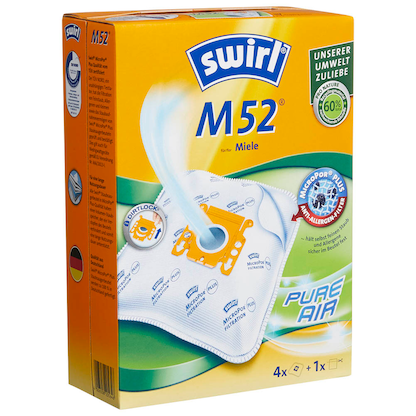 Artikelbild für swirl® MicroPor® Plus M 52 Staubsaugerbeutel, 4 St., Artikelnummer 483844