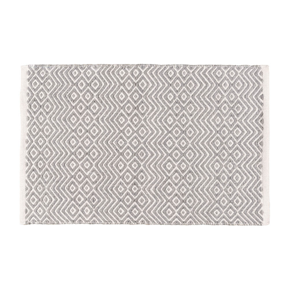 Artikelbild für WENKO Badematte Abai hellgrau, weiß 50,0 x 80,0 cm, Artikelnummer 810182