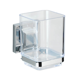 Artikelbild 1 für WENKO Zahnputzbecher Quadro silber, 1 St., Artikelnummer 804852