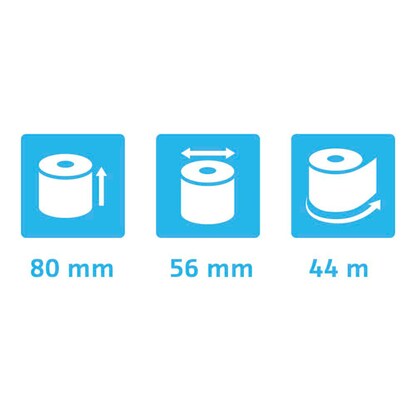 Artikelbild 7 für Exacompta Thermorollen 8,0 cm x 44,0 m, 10 Rollen, Artikelnummer 346639