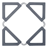 Artikelbild 1 für LURCH Untersetzer grau 12,5 x 12,5 cm, 1 St., Artikelnummer 638157