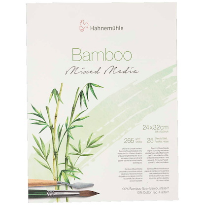 Artikelbild 2 für HAHNEMÜHLE Malblock Bamboo 24,0 x 32,0 cm 265 g/qm, 25 Blatt, 1 Block, Artikelnummer 708796