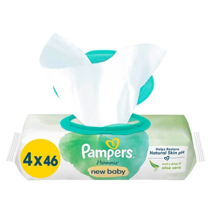 Artikelbild 3 für Pampers® Feuchttücher new baby Harmonie™ 1-lagig weiß, 184 St., Artikelnummer 273249