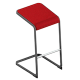 Artikelbild 1 für Quadrifoglio Hocker C-STOOL OCSTOA01/2IZX rot, 1 St., Artikelnummer 670378