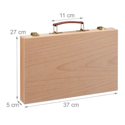 Artikelbild 4 für relaxdays Malkoffer farbsortiert, 1 Set, Artikelnummer 454682