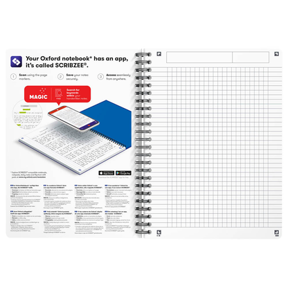 Artikelbild 17 für OXFORD Collegeblock Office Essentials Spiralbuch kariert DIN A5 ohne Rand, 1 Block, Artikelnummer 176519