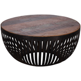 Artikelbild 1 für WOHNLING Couchtisch rund Massivholz mango 70,0 x 70,0 x 33,0 cm, 1 St., Artikelnummer 906911