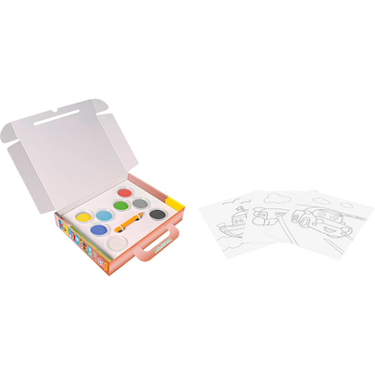 Artikelbild für JOVI Bastelset Play & Fun Sand Painting Kit Transport mehrfarbig, Artikelnummer 713069