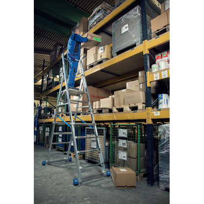 Artikelbild 7 für KRAUSE Podestleiter STABILO silber 8 Sprossen, H: 286,0 cm, Artikelnummer 569103