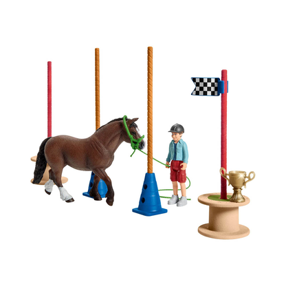Artikelbild 2 für Schleich® Farm World 42482 Pony Agility Rennen Spielfiguren-Set, Artikelnummer 998617