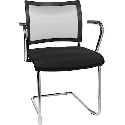 Artikelbild 6 für Topstar Besucherstühle Visit 20 Net NV490 G200 schwarz Stoff, 2 St., Artikelnummer 170600