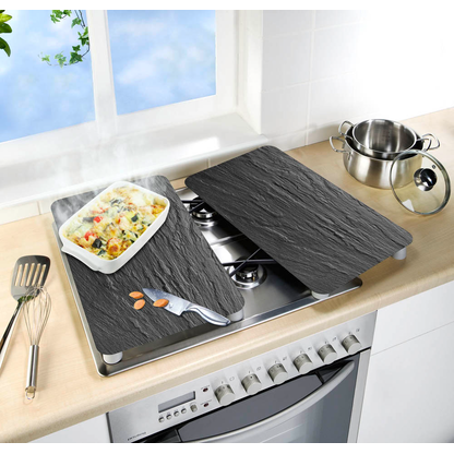 Artikelbild 2 für WENKO Herdabdeckplatten Schiefer schwarz, 2 St., Artikelnummer 532008