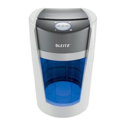Artikelbild 22 für LEITZ IQ OptiMax Office 550 Aktenvernichter mit Partikelschnitt P-5, 2 x 15 mm, bis 10 Blatt, weiß, Artikelnummer 390167