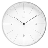 Artikelbild 1 für hama Wanduhr Sardinien weiß silber Kunststoff, Ø 30,0 cm, Artikelnummer 501043