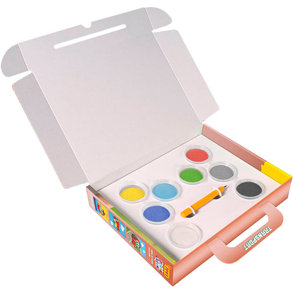 Artikelbild 3 für JOVI Bastelset Play & Fun Sand Painting Kit Transport mehrfarbig, Artikelnummer 713069