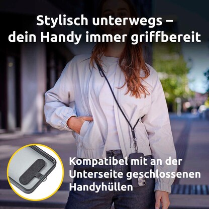 Artikelbild 7 für Intenso Charging Lanyard Handykette Ladekabel schwarz, Kabellänge: 1,65 m, 60 Watt, Artikelnummer 781557