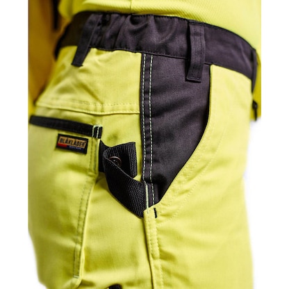 Artikelbild 2 für BLAKLÄDER® Damen Warnschutzhose 7155 gelb, schwarz Größe 48, Artikelnummer 743029