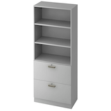 Artikelbild 1 für HAMMERBACHER Regalschrank 7300 SG, V7300/5/5/SG lichtgrau 80,0 x 42,0 x 200,4 cm, 1 St., Artikelnummer 860546