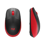 Artikelbild 1 für Logitech M190 Maus kabellos schwarz, rot, Artikelnummer 373664