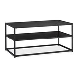 Artikelbild 1 für relaxdays Couchtisch rechteckig MDF-Platte schwarz 90,0 x 50,0 x 42,0 cm, 1 St., Artikelnummer 520021