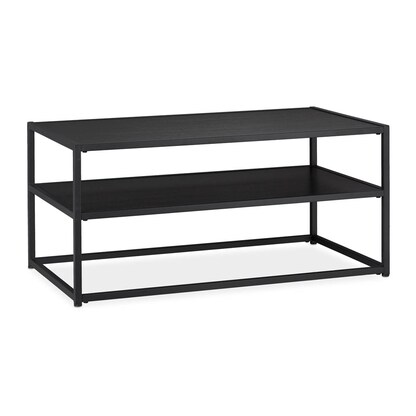 Artikelbild für relaxdays Couchtisch rechteckig MDF-Platte schwarz 90,0 x 50,0 x 42,0 cm, 1 St., Artikelnummer 520021