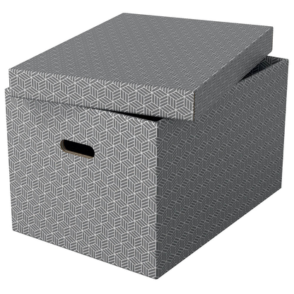 Artikelbild 3 für Esselte Home Aufbewahrungsboxen 50,0 l grau 35,5 x 51,0 x 30,5 cm, 3 St., Artikelnummer 652311