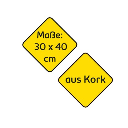 Artikelbild 5 für Idena Pinnwand 40,0 x 30,0 cm Kork braun, Artikelnummer 143036