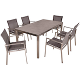 Artikelbild 1 für Garden Pleasure Sitzgruppe SIENNA, taupe Metall, 7-teilig, Artikelnummer 543569