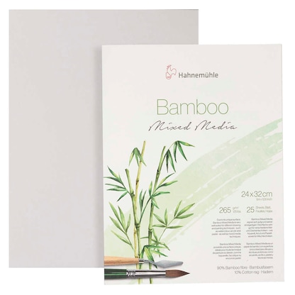 Artikelbild für HAHNEMÜHLE Malblock Bamboo 24,0 x 32,0 cm 265 g/qm, 25 Blatt, 1 Block, Artikelnummer 708796