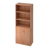 Artikelbild 1 für HAMMERBACHER Regalschrank Haziender, V6770/N/N/SG nussbaum 80,0 x 42,0 x 200,4 cm, 1 St., Artikelnummer 630564