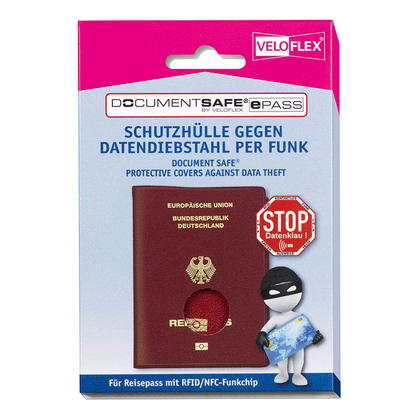 Artikelbild 3 für VELOFLEX Dokumentenhülle Document Safe® rot 10,0 x 13,5 cm, 1 St., Artikelnummer 808816