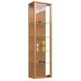 Artikelbild 1 für VCM my home Stano Mini Hängevitrine buche 4 Fachböden mit Beleuchtung, Artikelnummer 814792
