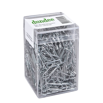 Artikelbild für dundee Büroklammern silber glanzverzinkt, 500 St., Artikelnummer 422572