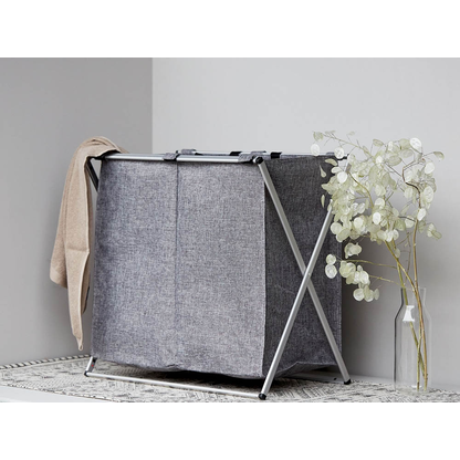 Artikelbild 9 für WENKO Wäschesortierer Duo grau, 1 St., Artikelnummer 530321