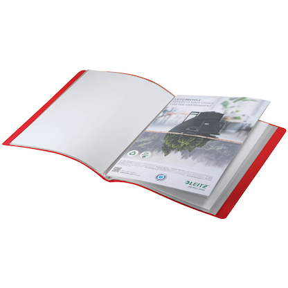 Artikelbild 2 für LEITZ Recycle 4676 Sichtbuch DIN A4, 20 Hüllen rot, 1 St., Artikelnummer 854283