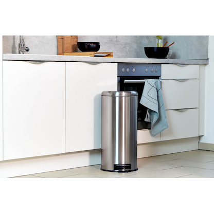 Artikelbild 4 für WENKO Leman Mülleimer 30,0 l silber, 1 St., Artikelnummer 804843