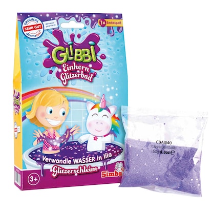 Artikelbild für Simba Badeschleim Glibbi Einhorn Glitzerbad violett, 150,0 g, Artikelnummer 957312