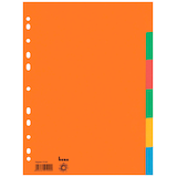 Artikelbild 1 für bene Ordnerregister DIN A4 Vollformat blanko farbig 6-teilig, 5 Satz, Artikelnummer 153515