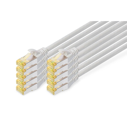 Artikelbild für DIGITUS RJ45-Stecker/RJ-45 Stecker Netzwerkkabel DK-1644-A-030-10 3,0 m grau, 10 St., Artikelnummer 382139